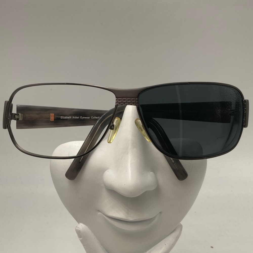 Elizabeth Arden Silver Gray Oval Sunglasses Frames